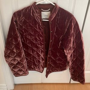 Wilfred Quilted Velvet Jacket